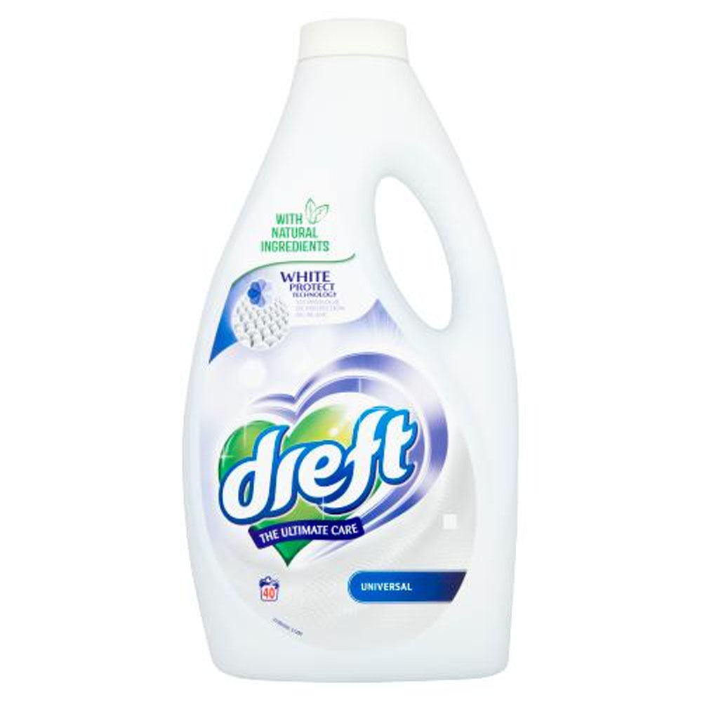 Гель и жидкости для стирки Dreft Laundry Liquid White 2,2 L